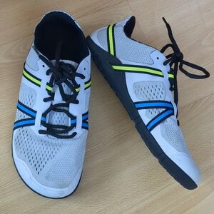 Xero Speed Force ll Running Training Mens Sz‎ 6.5 White Blue Barefoot Minimalist
